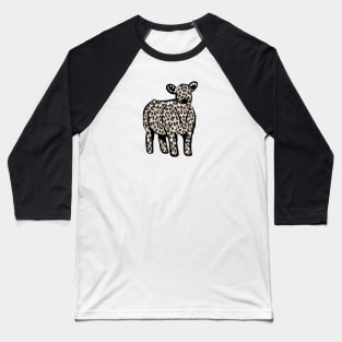 Cheetah Print Cow Silhouette  - NOT FOR RESALE WITHOUT PERMISSION Baseball T-Shirt